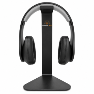 HEADLIFT Minimalist Desktop Headphone Stand Holder with Flat Base - Black