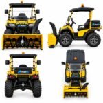 Headlift Utility Vehicle (UTV) Side-by-Side with Front Snow Blower Blower Attachment - Yellow & Black - Image 2